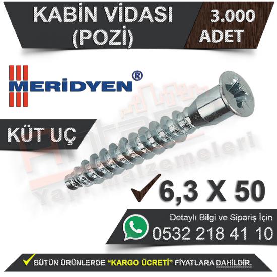 Meridyen Kabin Vidası 6.3X50 (Pozi) Küt Uç (3.000 Adet), Meridyen, Kabin, Vidası, 6.3X50, (Pozi), Küt, Uç, Meridyen Kabin Vidası, 6.3X50 (Pozi) Küt Uç Kabin Vidası, Kabin Vidası, 6.3X50 Kabin Vidası