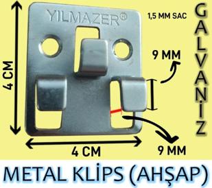 Metal Deck Klips (250 Adet)