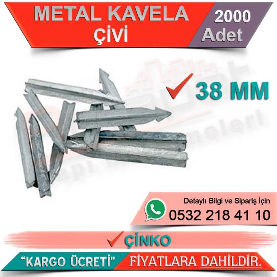 Metal Kavale 38 Mm Çivi Çinko (2000 Adet)
