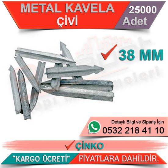 Metal Kavale 38 Mm Çivi Çinko (25000 Adet)