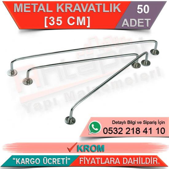 Metal Kravatlık 35 Cm Krom (50 Adet)