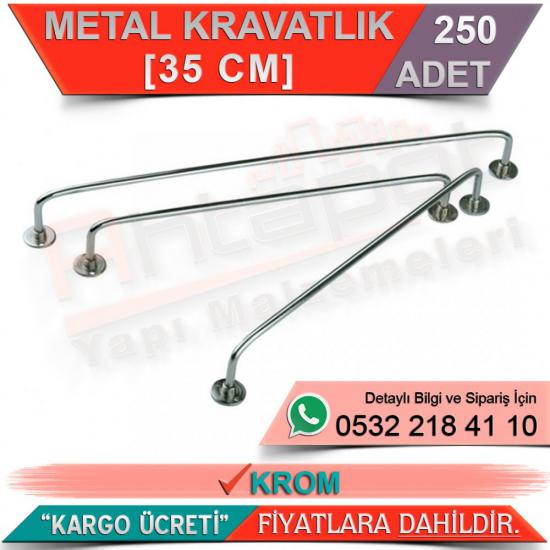 Metal Kravatlık 35 Cm Krom (250 Adet)
