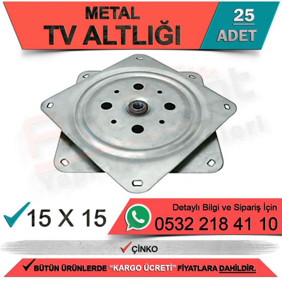 Metal Tv Altlığı 15x15 Çinko (25 Adet)