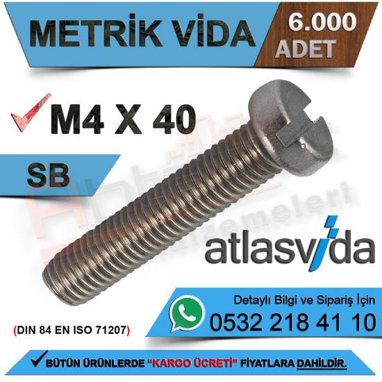 Atlas Metrik Vida Sb M4.0X40 Dın-84 (6.000 Adet)