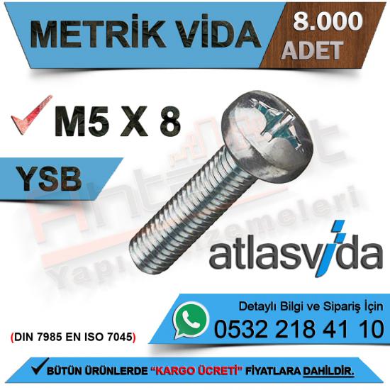Atlas Metrik Vida Ysb M5.0X25 (4.000 Adet)