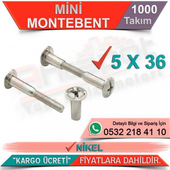 Mini Montebent Özel 5x36 Nikel (1000 Adet)