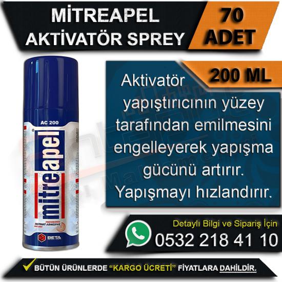 Mitreapel Hızlı Yapıştırıcı Aktivatör Sprey 200 Ml (70 Adet), Mitreapel, Hızlı, Yapıştırıcı, Aktivatör, Sprey, 200 Ml, Apel Aktivatör, Mitreapel Hızlı Yapıştırıcı, Aktivatör Sprey 200 Ml, Hızlı Yapışt