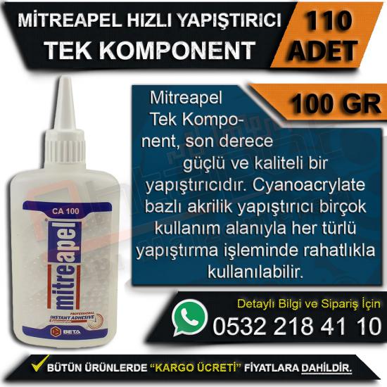 Mitreapel Hızlı Yapıştırıcı Tek Komponent 100 Gr (110 Adet), Mitreapel, Hızlı, Yapıştırıcı, Tek, Komponent, 100 Gr, Mitreapel Hızlı Yapıştırıcı, Tek Komponent 100 Gr, Hızlı Yapıştırıcı, Tek Komponent