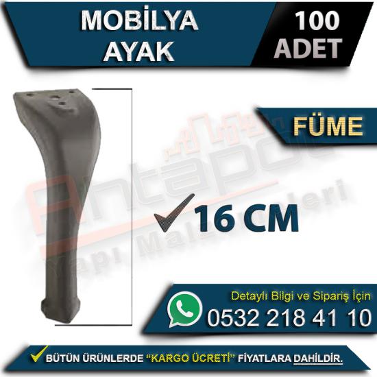 Mobilya Ayak 16 Cm Füme (100 Adet), Mobilya, Ayak, 16 Cm, Füme, Krom Mobilya Ayak, 16 Cm Füme Ayak, Mobilya Ayağı, Mobilya Ayak, 16 Cm Ayak, Füme Ayak