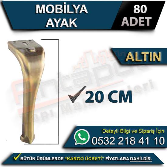 Mobilya Ayak 20 Cm Altın (80 Adet), Mobilya, Ayak, 20 Cm, Altın, Krom Mobilya Ayak, 20 Cm Altın Ayak, Mobilya Ayağı, Mobilya Ayak, 20 Cm Ayak, Altın Ayak