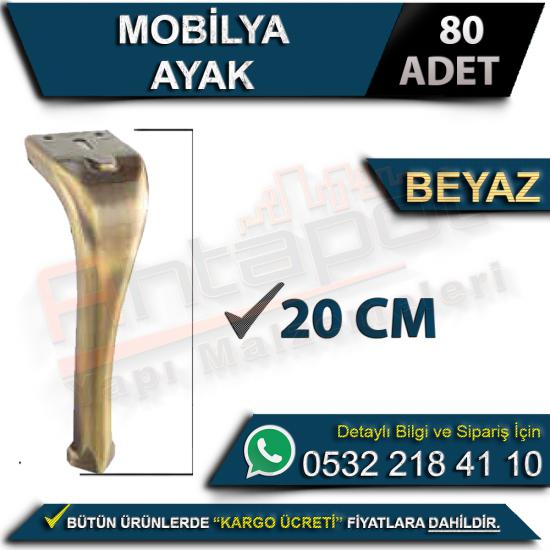 Mobilya Ayak 20 Cm Beyaz (80 Adet), Mobilya, Ayak, 20 Cm, Beyaz, Krom Mobilya Ayak, 20 Cm Beyaz Ayak, Mobilya Ayağı, Mobilya Ayak, 20 Cm Ayak, Beyaz Ayak