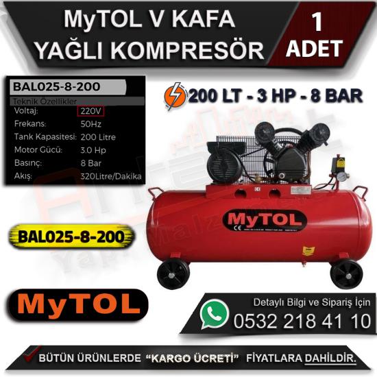 Mytol 200 Litre V Kafa Kompresör