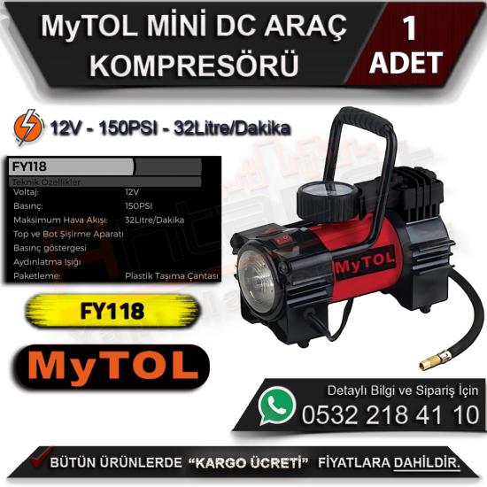 Mytol FY 118 12 V Araç Tipi Mini Hava Kompresörü