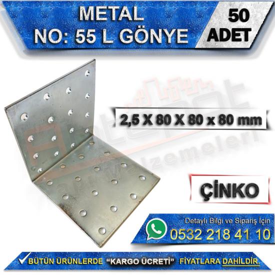 No: 55 L Gönye 2.5X80X80x80 mm (50 Adet), No: 55 L Gönye 2.5X80X80x80 mm, No: 55, L, Gönye, 2.5X80X80x80 mm, No: 55 Gönye, L Gönye 2.5X80X80x80 mm, L Gönye, Metal L Gönye, No: 55 L Gönye