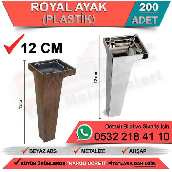 Plastik Royal Ayak 12 Cm Krom (200 Adet)