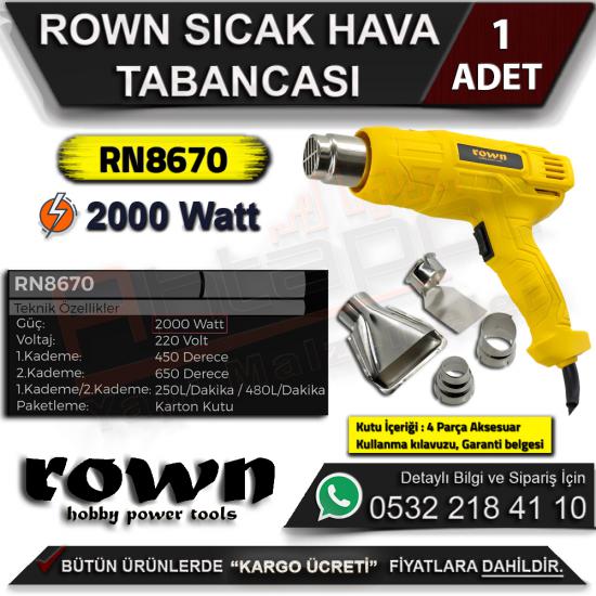 Rown RN8670 Sıcak Hava Tabancası 2000 Watt
