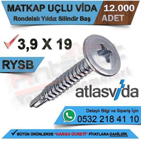 Atlas Matkap Uçlu Vida Rysb 3,9X19 (12.000 Adet)