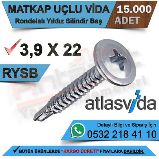 Atlas Matkap Uçlu Vida Rysb 3,9X22 (15.000 Adet)