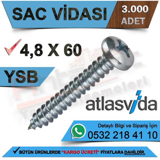 Atlas Sac Vidası Ysb 3,9X32 (10.000 Adet)