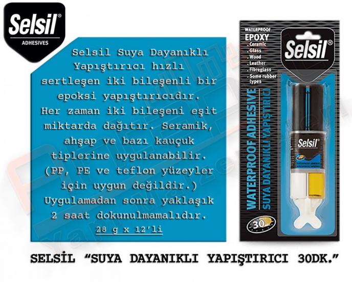 SELSİL SUYA DAYANIKLI YAPIŞTIRICI 28 G (12 ADET)