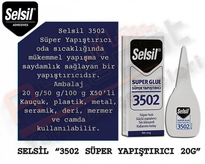 SELSİL 3502 SÜPER YAPIŞTIRICI 20G (50 ADET)