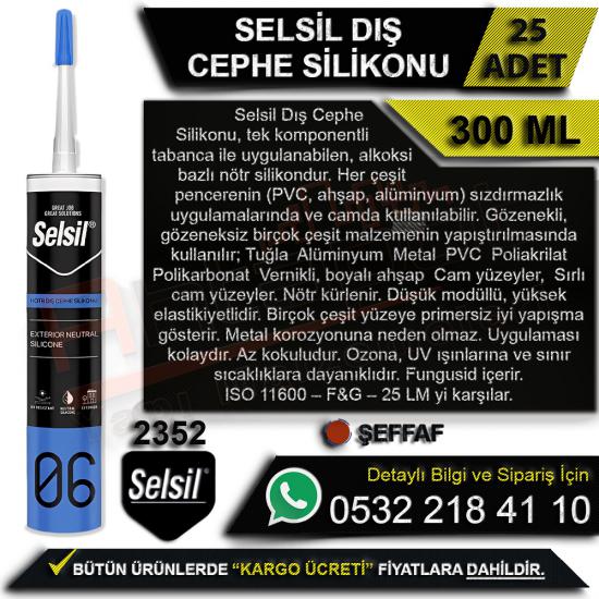 Selsil Dış Cephe Silikonu 300 Ml Şeffaf (25 Adet), Selsil Dış Cephe Silikonu, 300 Ml Şeffaf, Bronz Silikon, Selsil, Dış, Cephe, Silikonu, 300 Ml, Şeffaf, Selsil Silikon, Dış Cephe Silikonu, Cephe Sil