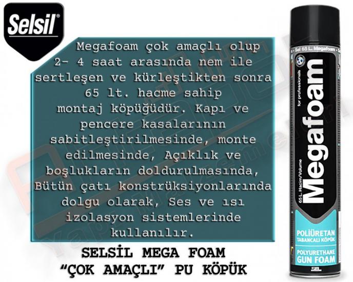 SELSİL MEGAFOAM PU KÖPÜK 1000 GR (12 ADET)