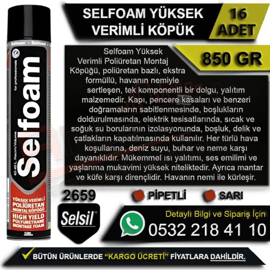 Selsil Selfoam Yüksek Verimli Montaj Köpüğü 850 gr Pipetli (16 Adet), Selsil, Selfoam, Yüksek, Verimli, Montaj, Köpüğü, 850 gr, Pipetli, (16 Adet), Selsil Selfoam Yüksek Verimli, Montaj Köpüğü, 850 gr