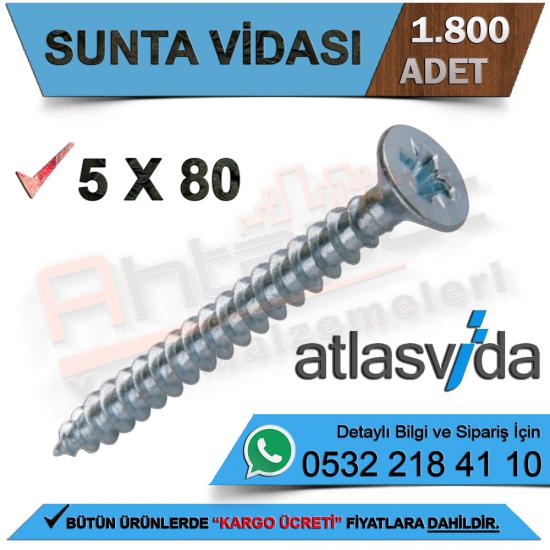 Atlas Sunta Vidası 5.0X80 (1.800 Adet)