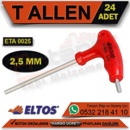 Eltos Eta0025 T Alyan 2.5 Mm (720 Adet)