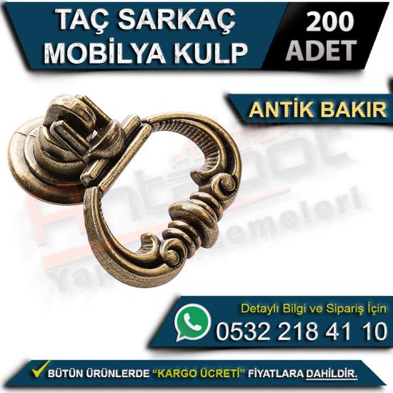 Taç Sarkaç Mobilya Kulp Antik Bakır