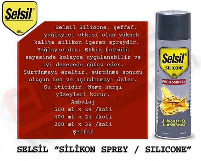 SELSİL SİLİKON SPREY 500 ML (24 ADET)