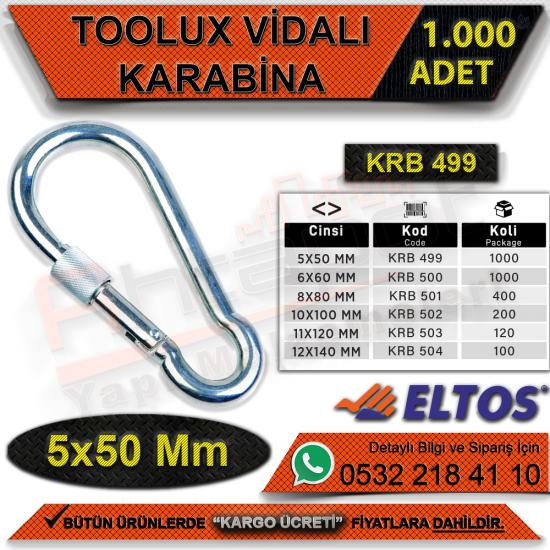 Toolux Vidalı Karabina 5x50 Mm (1000 Adet), Toolux, Vidalı, Karabina, 5x50 Mm, Toolux Krb499, Toolux, Krb499, Toolux Vidalı Karabina, Vidalı Karabina, Toolux Karabina, Toptan Toolux Karabina, 5x50 Mm 