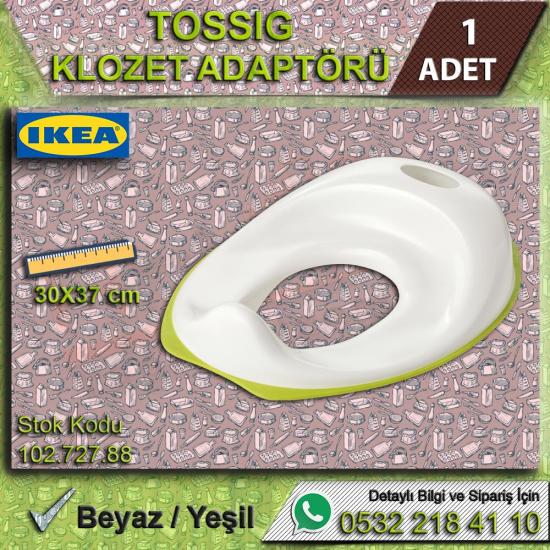 Çocuk Klozet Adaptörü, Beyaz-Yeşil Çocuk Tuvalet Alıştırmalık Kapak, Adaptör