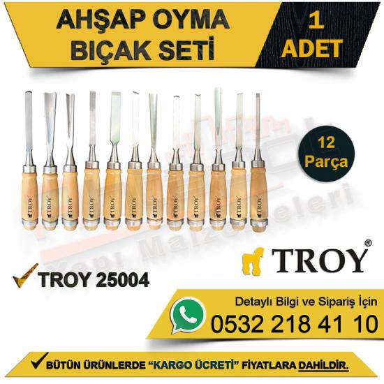 Troy 25004 Ahşap Oyma Bıçak Seti (12 Parça)