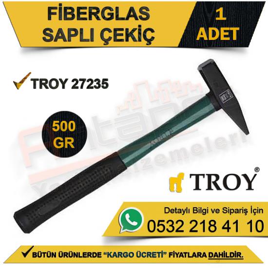 Troy 27235 Fiberglas Saplı Çekiç (500 Gr)