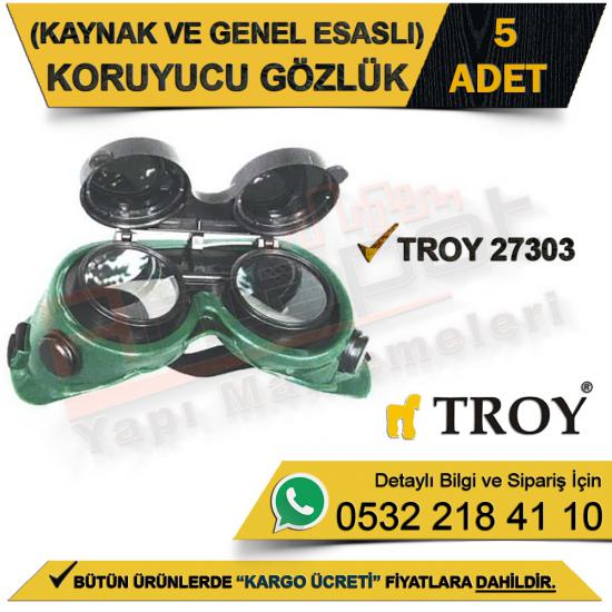 Troy 27303 Koruyucu Gözlük Kaynak ve Genel Esaslı (5 Adet)