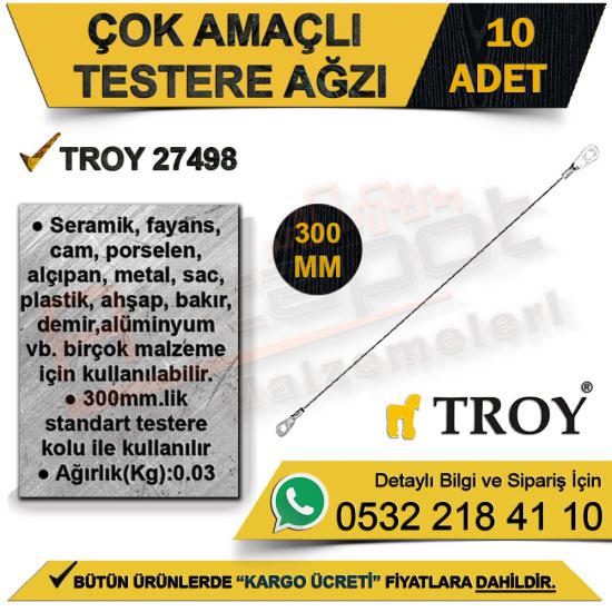 Troy 27498 Çok Amaçlı Testere Ağzı 300 Mm (10 Adet)