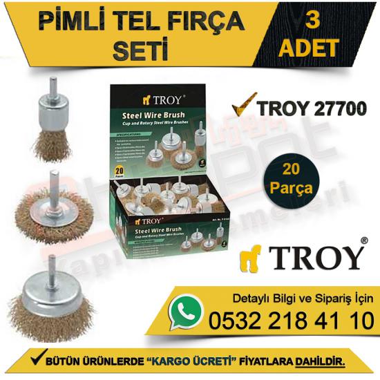 Troy 27700 Pimli Tel Fırça Seti 20 Parça (3 Adet)
