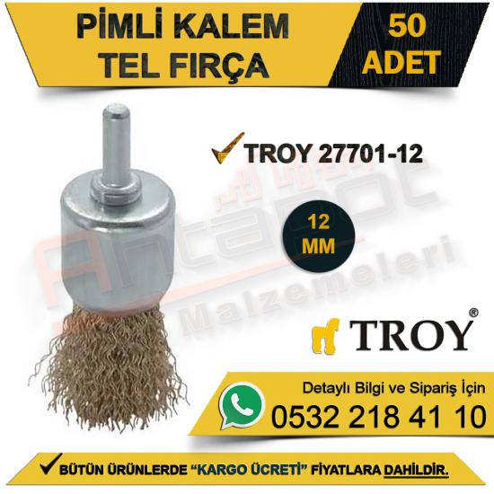 Troy 27701-12 Pimli Kalem Tel Fırça 12 Mm (50 Adet)