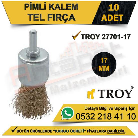 Troy 27701-17 Pimli Kalem Tel Fırça 17  Mm (10 Adet)