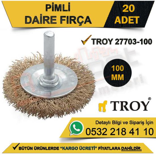 Troy 27703-100 Pimli Daire Fırça 100  Mm (20 Adet)