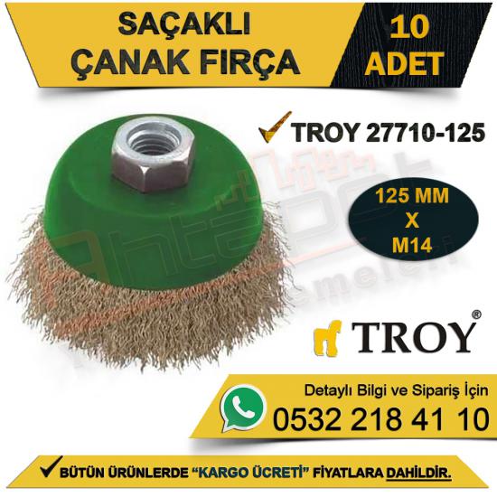 Troy 27710-125 Saçaklı Çanak Fırça 125  Mm (10 Adet)