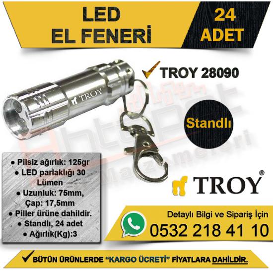 Troy 28090 Led El Feneri Standlı (24 Adet)
