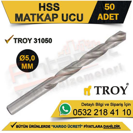 Troy 31050 HSS Matkap Ucu (Ø5,0 Mm) 50 Adet