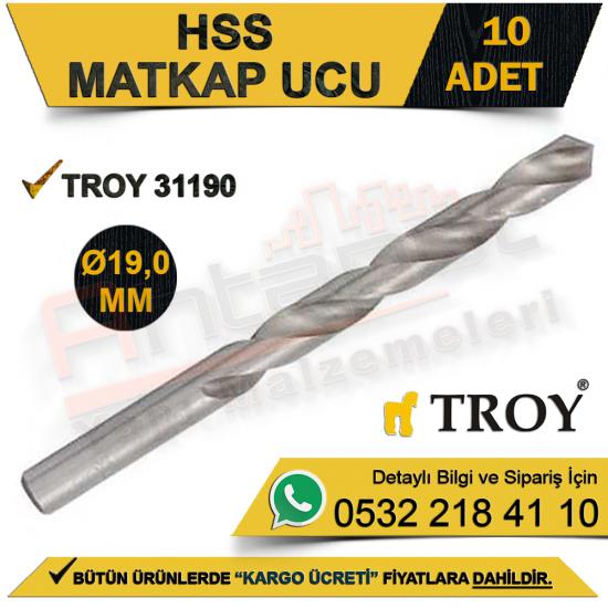 Troy 31190 HSS Matkap Ucu (Ø19,0 Mm) 10 Adet
