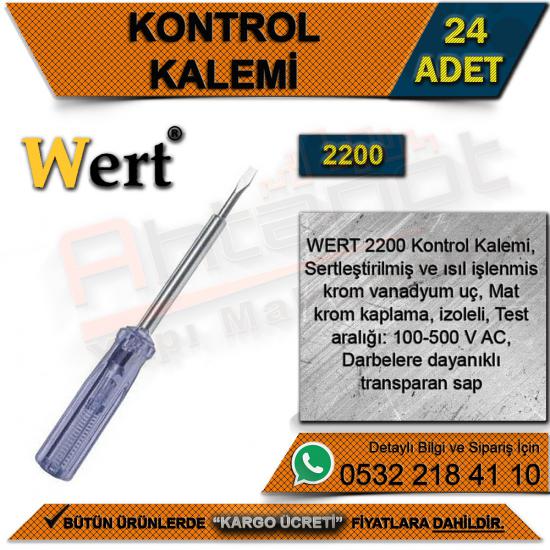 Wert 2200 Kontrol Kalemi (24 Adet) (24 Adet)
