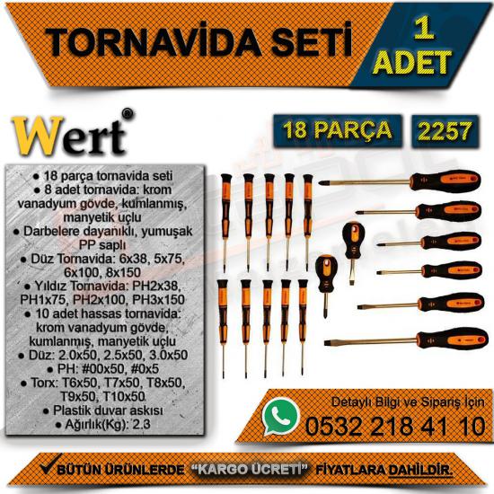 Wert 2257 Tornavida Seti (18 Parça) (1 Adet)