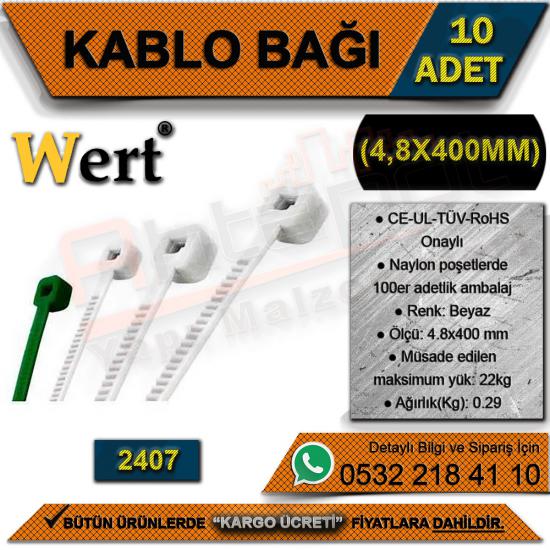Wert 2407 Kablo Bağı (4.8x400  Mm) (10 Adet)