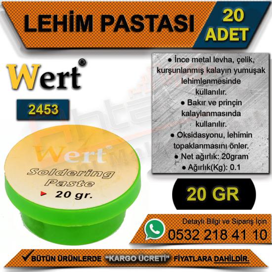 Wert 2453 Lehim Pastası (20 Adet)